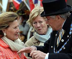 JUBILEUM: Dronning Sonja beskte Steinkjer i mai 2007