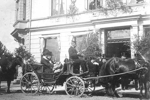 Kong Haakon besøkte Steinkjer [1906]