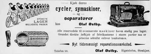Olaf Østby - annonse