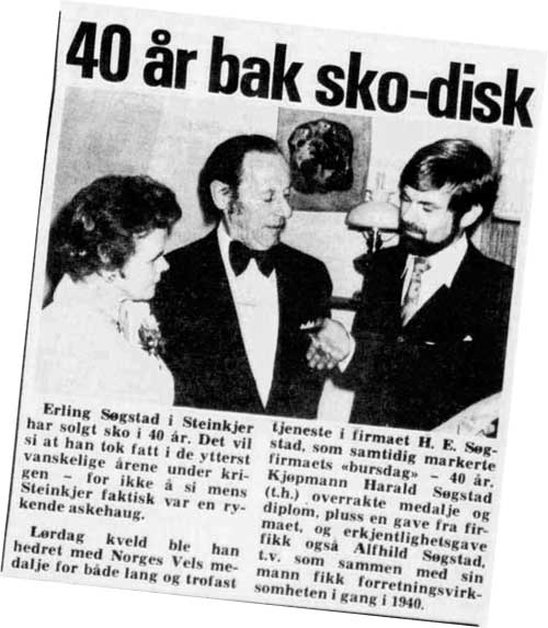 H. E. Søgstad 40 år