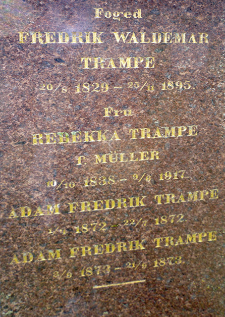 gravminne Fredrik W. Trampe