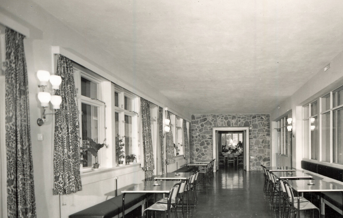 Malm samfunnhus, interir, 1955