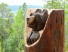 Trollstien - bjørn i stubbe