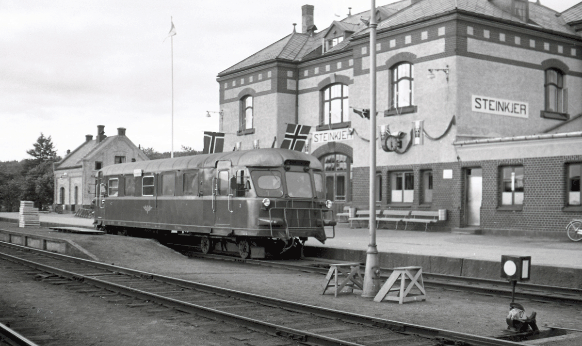 Steinkjer jernbanestasjon - 1954