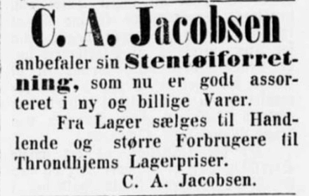 Annonse C.A. Jacobsen