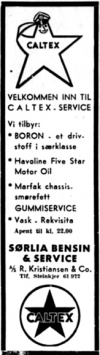 Annonse Sørlia bensin & service