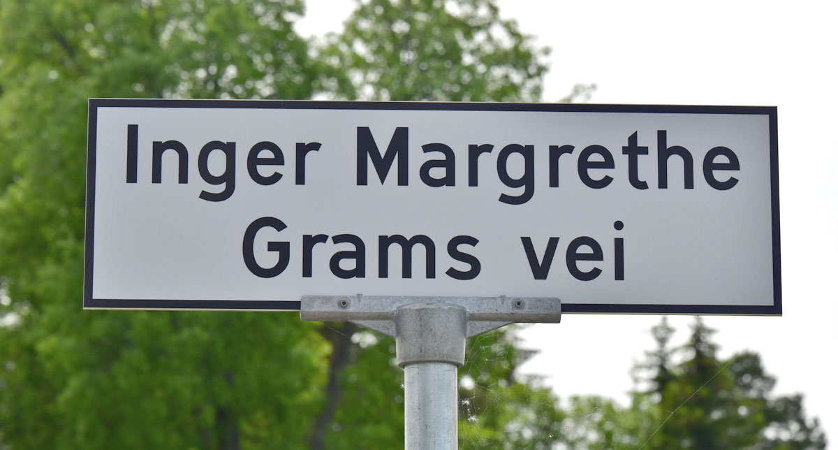 Inger Margrethe Grams veg - skilt