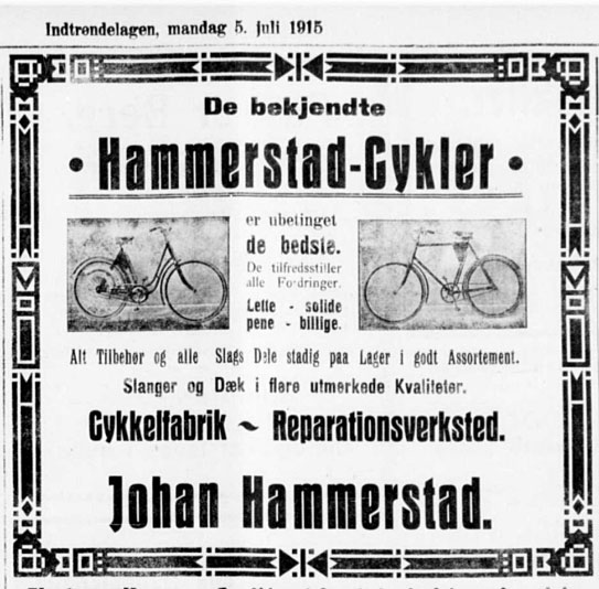 Annonse Hammerstad - sykler