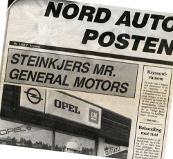NORD AUTO POSTEN: Kundeavis for Nord Auto p 1980-tallet. 