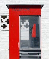 ET IKON: Telefonkiosken ved Samfunnshuset er vernet