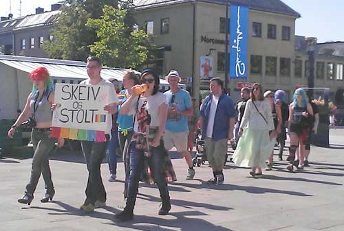 Gay-Pride parade i Steinkjer
