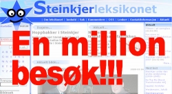 EN MILEPL: En million personer har funnet og besk Steinkjerleksikonet.