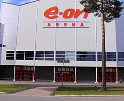 HOCKEYLUNSJ: E.ON Arena er en glitrende lunsjplass  og hjemmebanen til Timr IK (Timr Red Eagles).